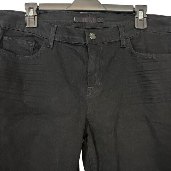 J Brand Womens OP Jett Skinny Black Zip Fly Mid Rise Stretch Jeans sz 32 x 29 - Picture 5 of 16